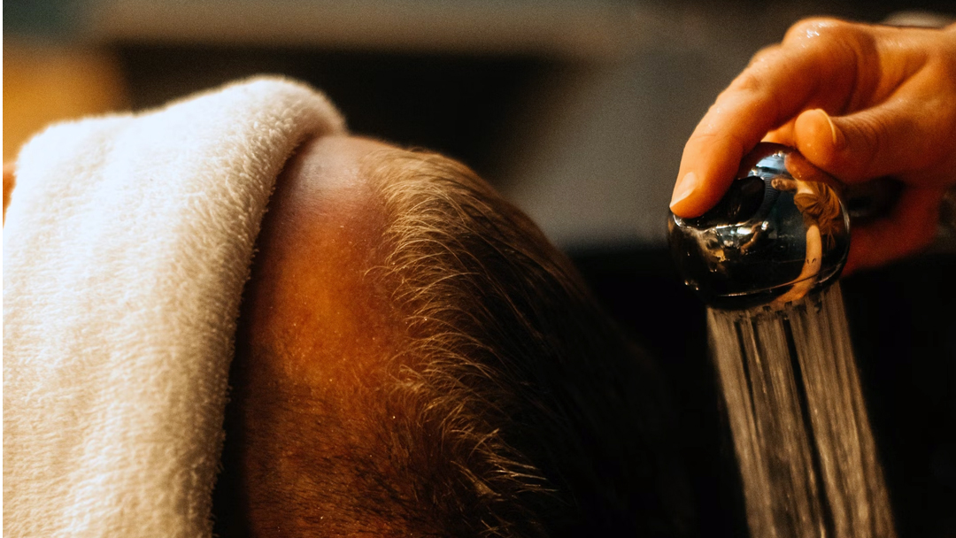 Gentle hair washing after procedure